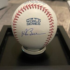 Andrew Benintendi Signed Boston Red Sox 2018 OMLB World Series Baseball MLB